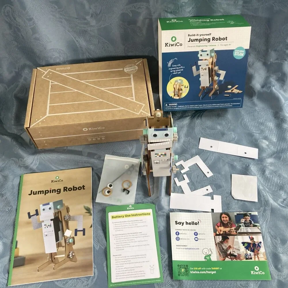 KiwiCo Kiwi Science Kit Built-it-yourself Jumping Robot Set (2024) STEM